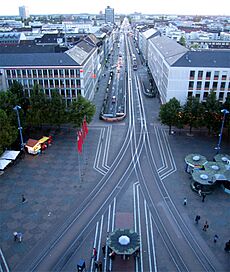 Darmstadt Blick auf Rheinstraße