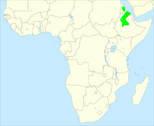 Erckel's spurfowl distribution map.svg