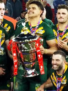 Latrell Mitchell lifts 2021 RLWC