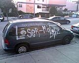 Loser Mobile Vandal Graffiti, Hollywood