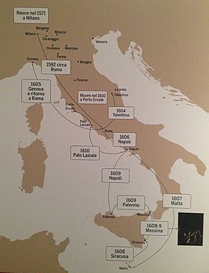 Mappa Caravaggio