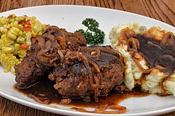 Salisbury steak with brown sauce.jpg