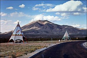 Sierra Blanca Mountains in Texas