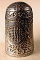 Silver Jacobean thimble