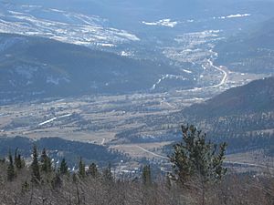 South Fork as seen from the summit of Agua Ramon Mountain