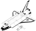 Space Shuttle vs Soyuz TM - to scale drawing