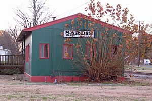 Train depot in Sardis