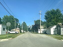 A residential street in Arlington