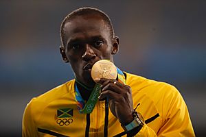 Bolt se aposenta com medalha de ouro no 4 x 100 metros 1039119-19.08.2016 frz-9613