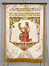 Dansk Kvindesamfund banner 1887