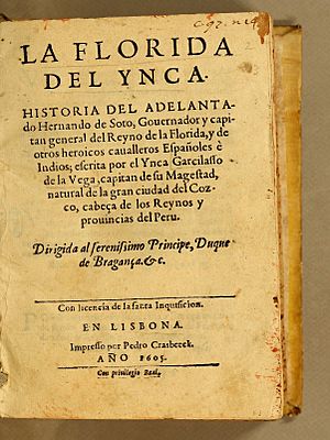 Garcilaso de la Vega La Florida Del Ynca title page 1605