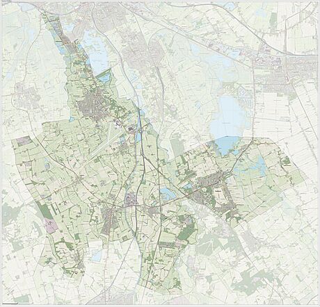 Dutch topographic map of the municipality of Tynaarlo, June 2015