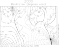 IGRF 2000 magnetic declination