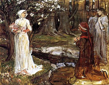 John William Waterhouse - Dante and Matilda