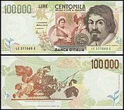 Lire 100000 (Caravaggio).JPG