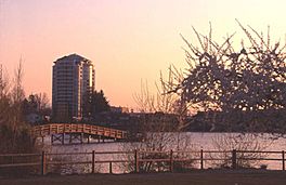 View of Mill Lake in Abbotsford, British Columbia.