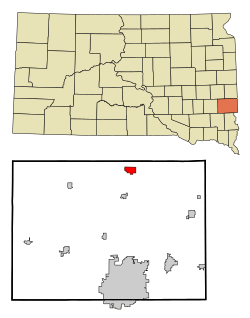 Location in Minnehaha County and the state of South Dakota