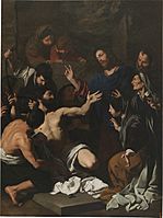 Pietro novelli-resurrección de lázaro-prado