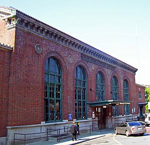 Poughkeepsie train station exterior