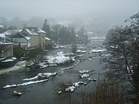 River Dee in Snow