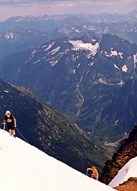 Sahale Mountain climbers circa 1990