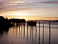 Sunset on the old wharf