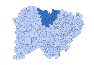 Location in Salamanca