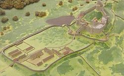 Wigmore Castle model