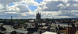 Skyline of Wrexham