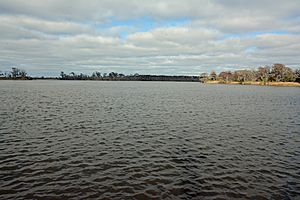 Altamaha River towards Atlantic Ocean, Georgia, USA