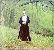 Armenian woman in national costume (crop)