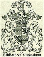 Bibliotheca Lindesiana book plate