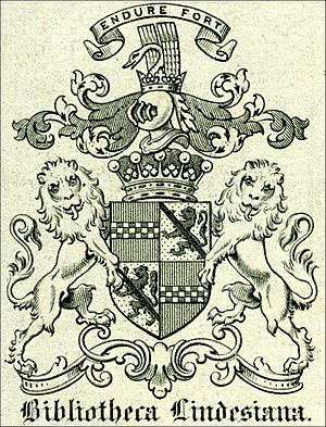 Bibliotheca Lindesiana book plate