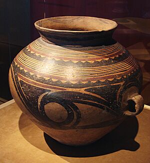 CMOC Treasures of Ancient China exhibit - painted jar