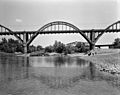 Cotter Bridge Spanning White River closeup