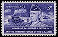 General Patton 3c 1953 issue U.S. stamp