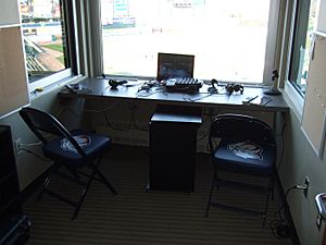 Iron Pigs radio booth