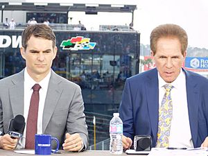 Jeff Gordon Darrell Waltrip FOX Sports Booth