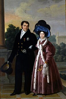 King Ferdinand VII and Queen Maria Christina of Spain