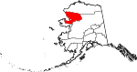 State map highlighting Northwest Arctic Borough