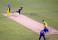 Muralitharan bowling to Adam Gilchrist