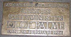 Olof Palme Gedenktafel