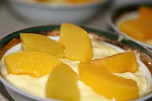 Peach dessert