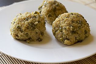 Quinoa crab fishballs (23222646225)