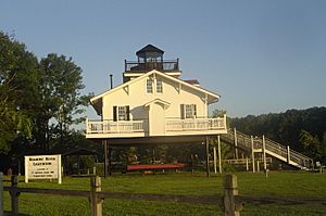 Replica of Roanoke River Light NCarolina-037