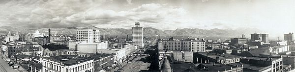 Salt Lake City 1913 panorama