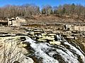 The Housatonic River's "Great Falls" in Falls Village, Connecticut viewed from the Appalachian Trail