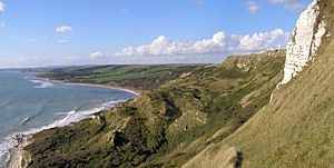 White nothe undercliff panorama