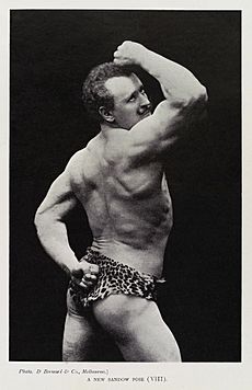 "A New Sandow Pose (VIII)", Eugen Sandow Wellcome L0035270 - restoration