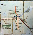 1967 MBTA subway map